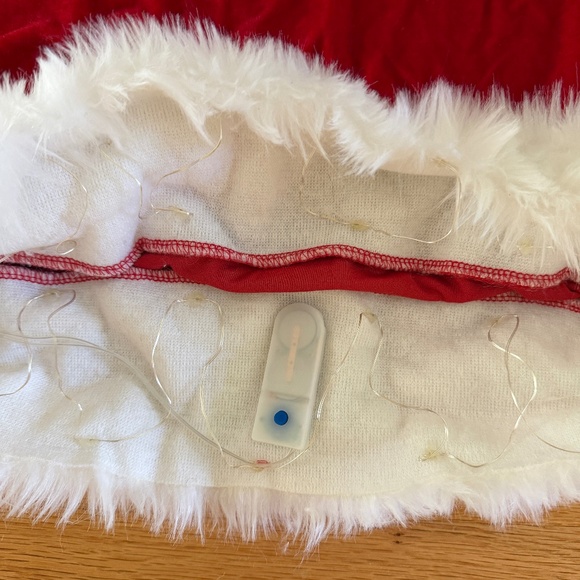 Sexy Mrs Claus Costume Mini Dress with Flashing LED Lights Size XL - Picture 10 of 10